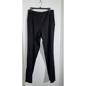 Cassin New York‎ virgin wool black dress pants size 10 tall women's 34" inseam
